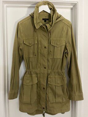 J.Crew Field Mechanic Hooded Utility Jacket Green - Women's M